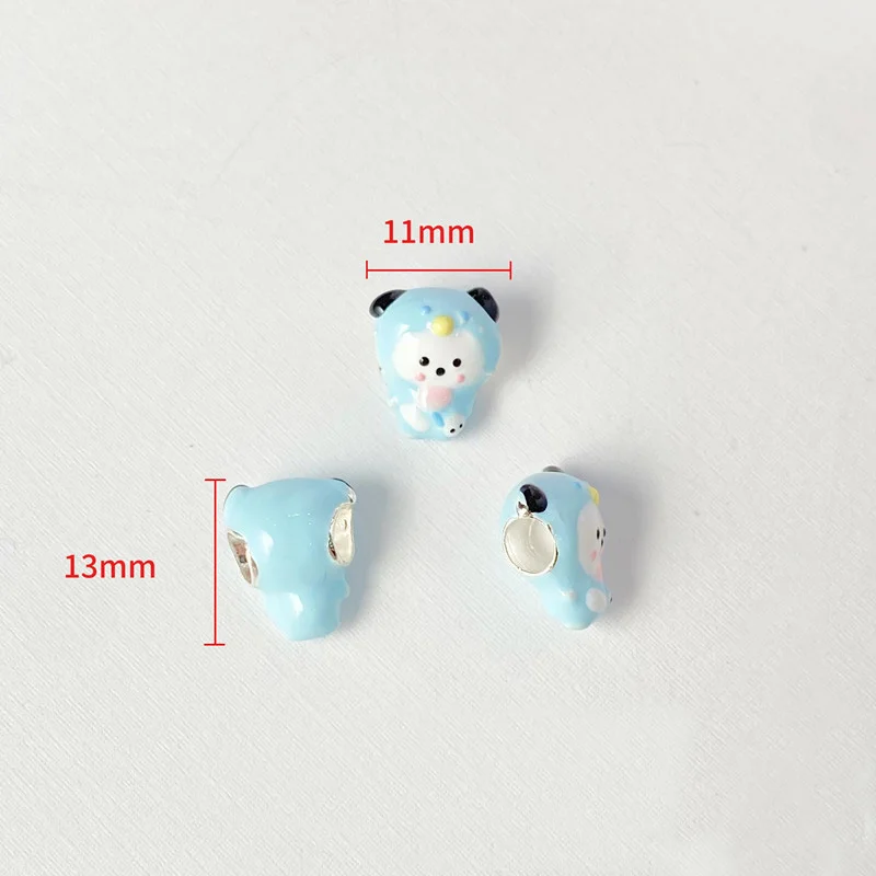 New Miniso Fashion Sanrio Rabbit Charm Beads Suitable for Original Women's Bracelets Jewelry Accessories Gifts