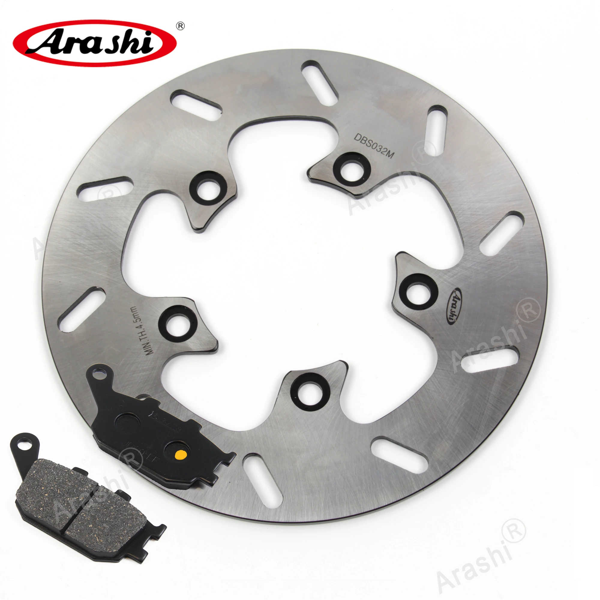 1 Set Motorcycle Fixed Rear Brake Disc Rotors & Rear Brake Pads For SUZUKI SV1000 SV1000S SV 1000 1000S 2003-2007 2004 2005 2006