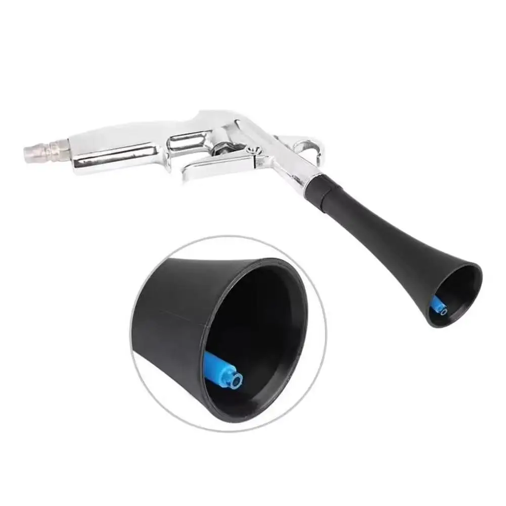 High Pressure Car Wash Gun 0.4Mpa-10Mpa Tornador Air Blow Interior Detailing Tool Foldable 360° Rotatable Dry Cleaning Dust Blow
