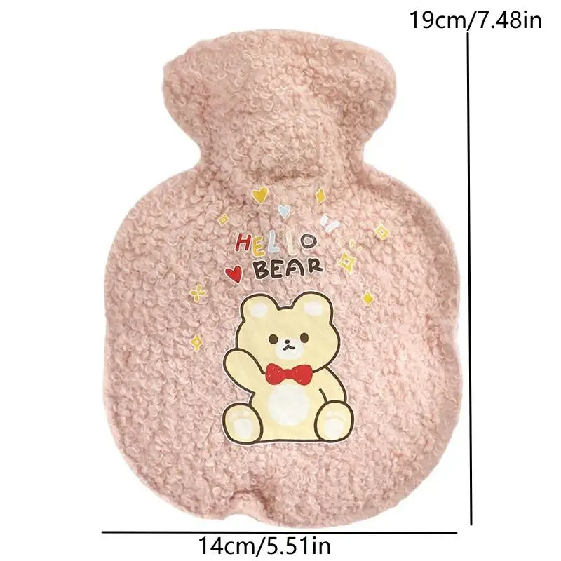 320ML Soft Hot Water Bottle Winter Hand Warmer Cute Kawaii Water Bottle For Girls Portable Waist Hand Bed Warm Bottles