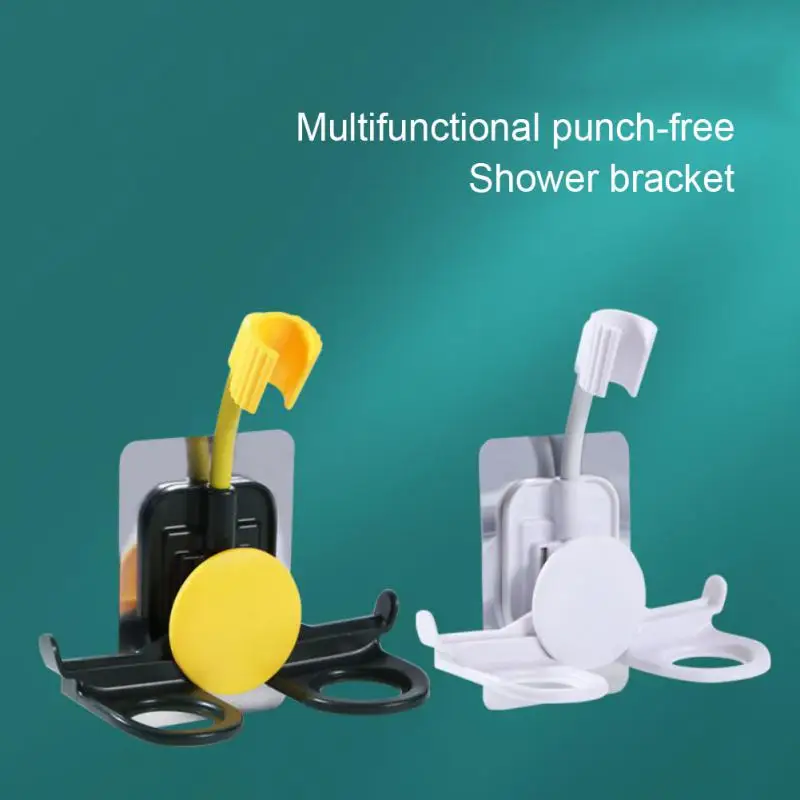 Multi-function Universal Adjustment Shower Holder Bracket Bathroom Free Punching Seamless Paste Shower Shower Head Base Bracket