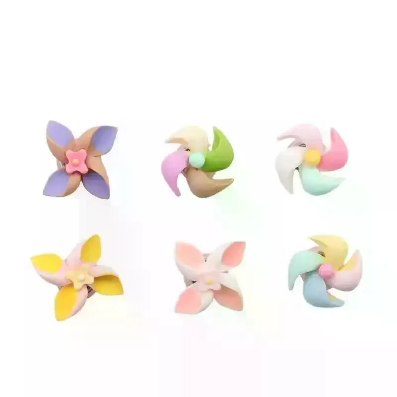 Colorful Funny Mini Spinning Windmills Random Color Portable Wind Toys for Children Outdoor Picnic Garden Yard Decoration