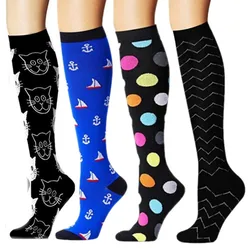 50 Styles Compression Socks Medical Nursing Socks Varicose Veins Women Men Running Marathon Socks Leg Relief Pain High Stockings