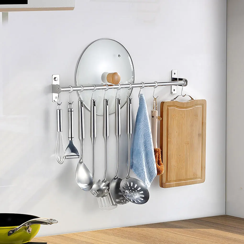 Efficient And Organized Kitchen Rack Tools Easy To Install Space-saving Kitchen Utensils Rack