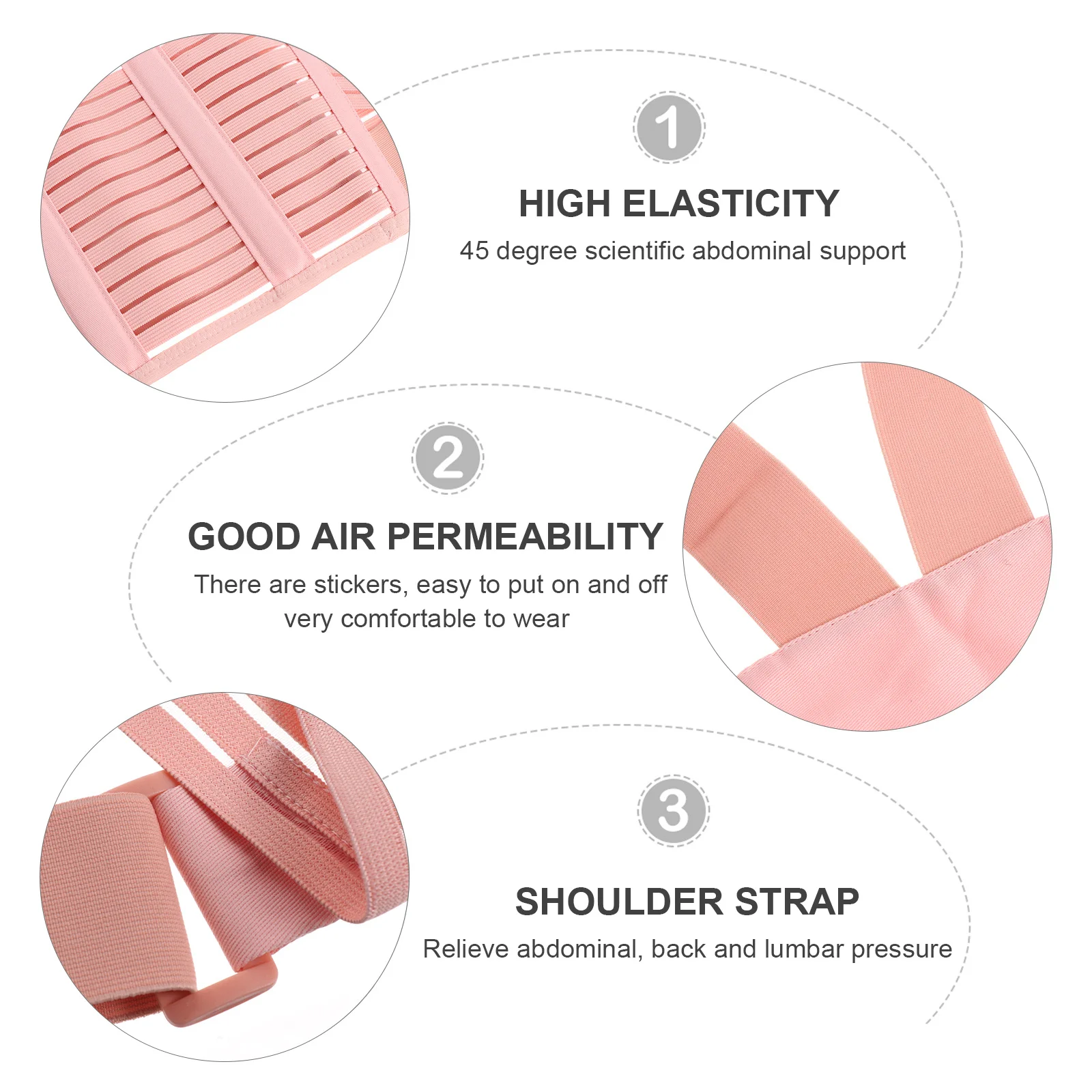 حزام الأمومة تنفس قابل للتعديل الكتف الأشرطة الحمل البطن دعم الفرقة الظهر الخصر الإغاثة دعم الحمل #1