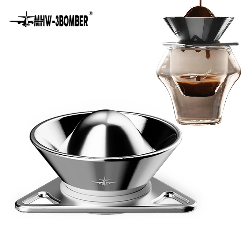 

MHW-3BOMBER Metal Tin Chilling Coffee Espresso Ball for Coffee Moonstone-Coffee Cooler Barista Accessories Cafe Tool