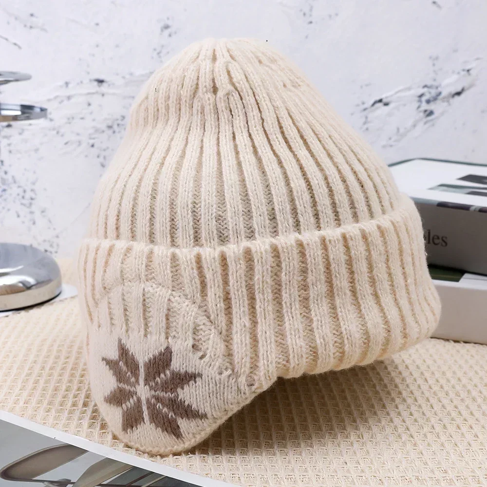 ochrona uszu zimowe czapki typu beanie z dzianiny mężczyźni kobiety kolarstwo na świeżym powietrzu ciepło polar gruba czapka na co dzień