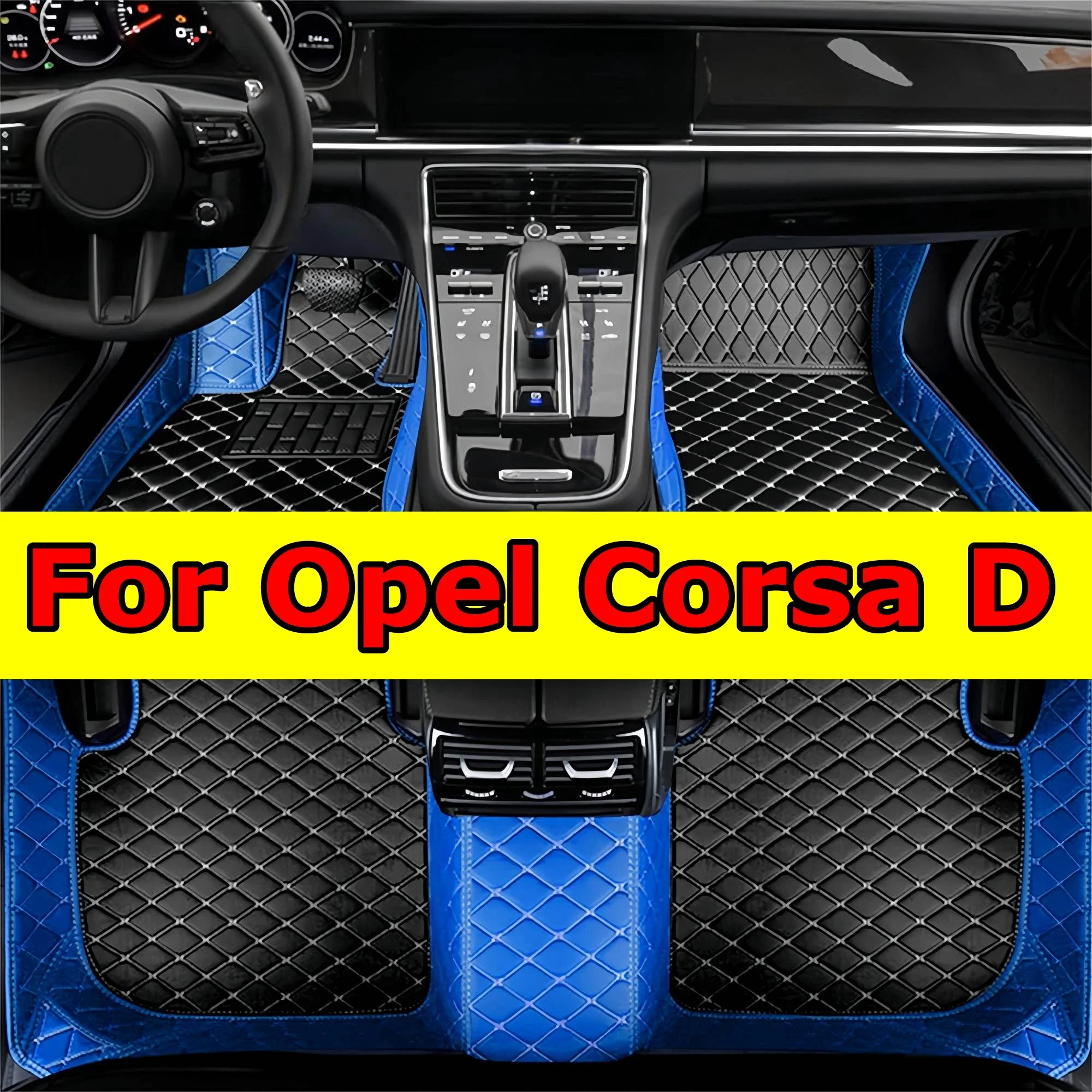 

Утолщенные автомобильные коврики для Opel Corsa D 2007 2008 2009 2010 2011 2012 2013 2014 3D покрытия напольные вкладыши роскошные кожаные Carpe