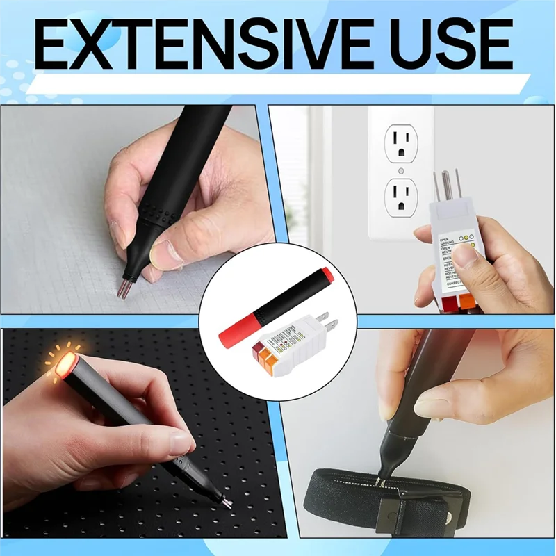ABKP-Grounding Tester Outlet Tester & Conductivity Test Pen For Earthing Sheets, Mats, Blankets, Pillowcases, Wristbands