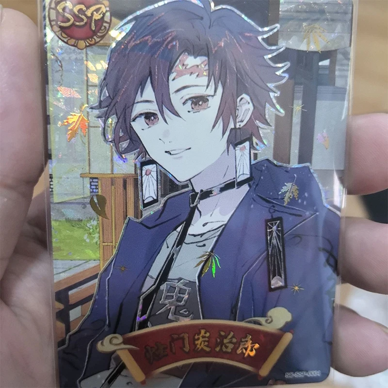 Anime Demon Slayer SP SSP Cards Kamado Nezuko Tomioka Giyuu Uzui Tengen Collection Cards Christmas Birthday Gifts Children's Toy