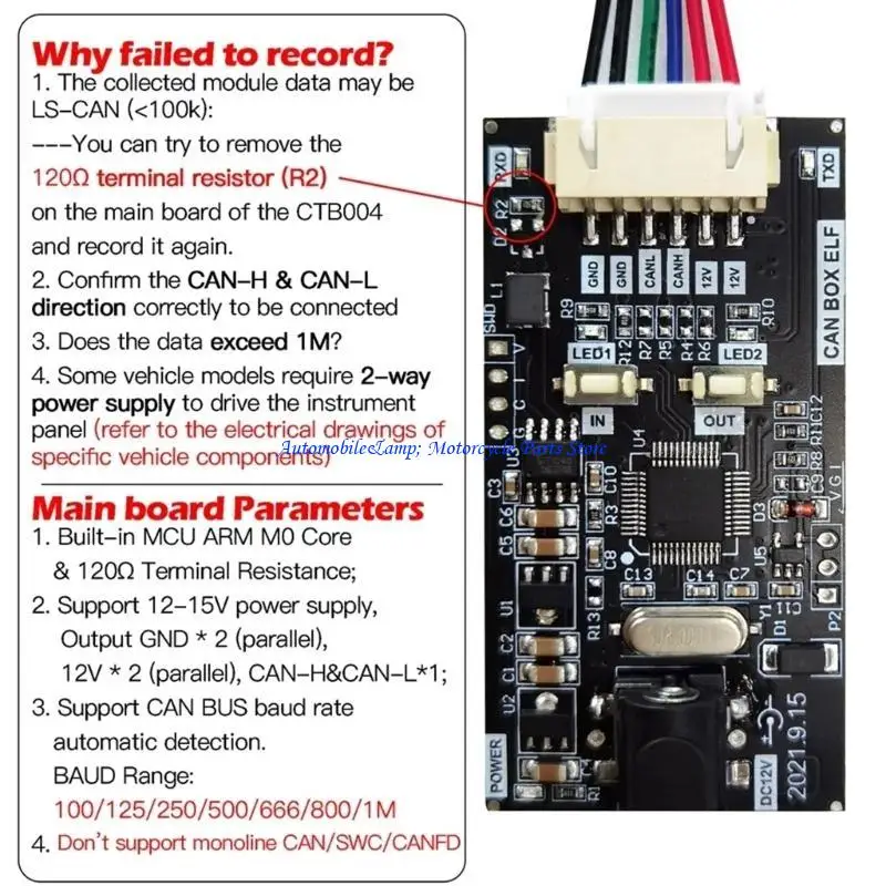H7BD CAN BUS DataLoggers for Car Module Data Transceiver Automotive Diagnostic Tool