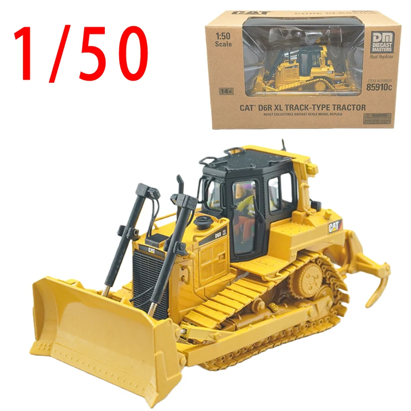DM Diecast 1/50 Schaal Caterpillar D6R XL Auto Model Kat Spelen Voertuigen Legering Techniek Voertuig Speelgoed voor Jongens Originele Doos Gift