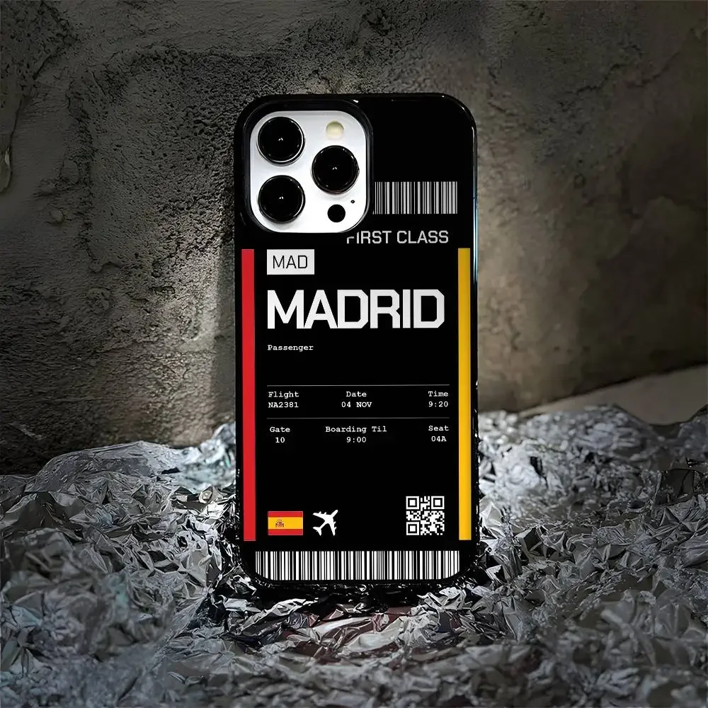 حافظة هاتف إسبانيا لهاتف آيفون 16 15 14 13 12 11 Pro Max Plus Mini Magsafe غطاء شحن لاسلكي غلاف صلب مغناطيسي #4