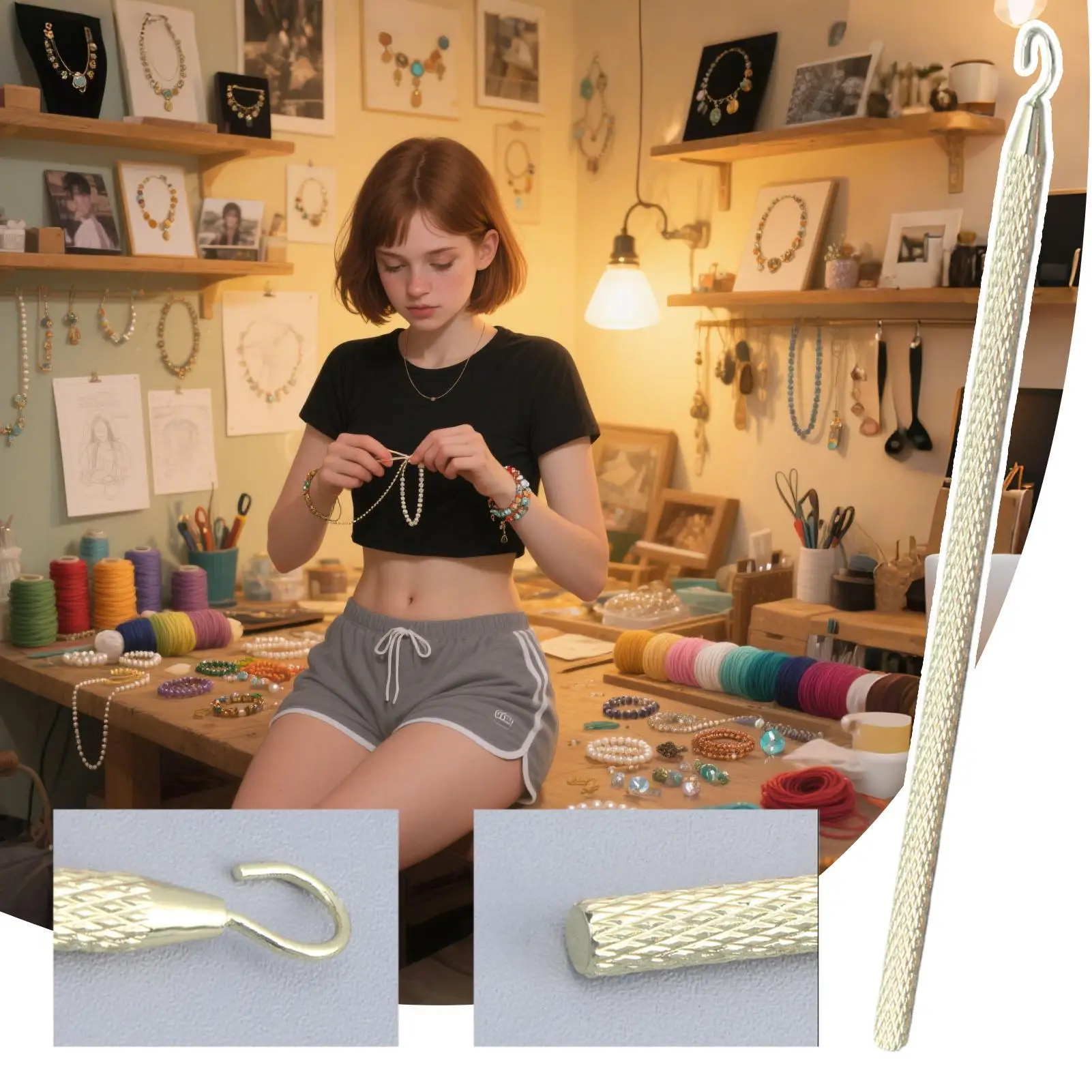 

Инструмент-помощник для браслета, удобный инструмент для застежки-крючка для браслета, инструмент для ношения ювелирных изделий, застежка для повседневного бизнеса, отдыха, дома