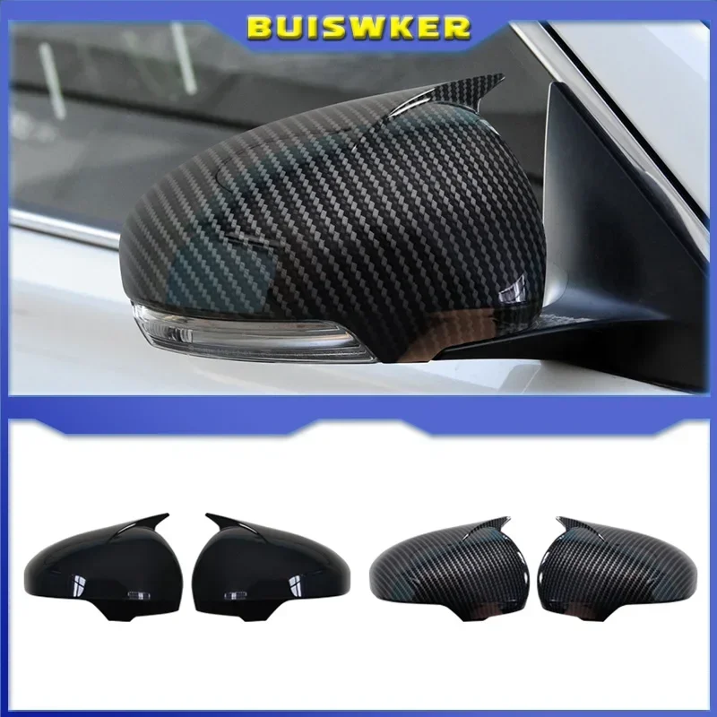 

For Toyota Mark X Reiz 2010-2017 Sticking Rearview Side Mirror Cover Wing Caps Exterior Door Rear View Case Trim Auto parts