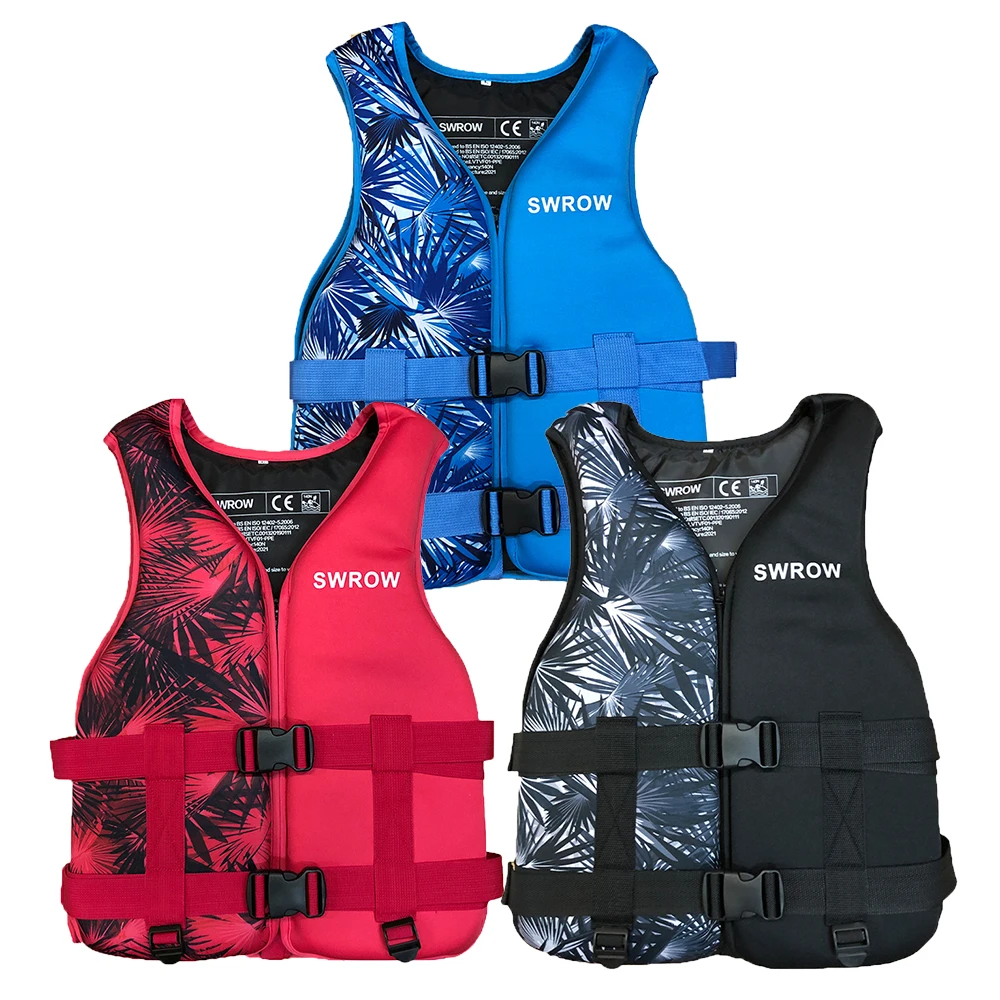 2024 Lifejackets for Adults Children Swimming Neoprene Vest Portable Water Sports Surfing Fishing Safety Buoyancy Lifejackets