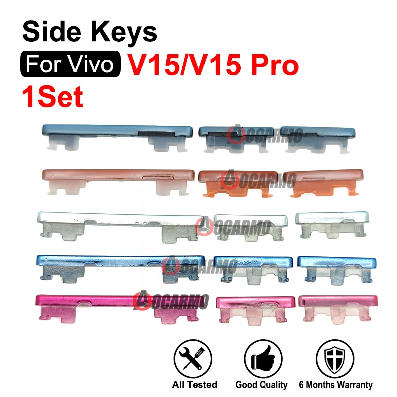 For Vivo V15/V15 Pro Power On Off Volume Side Key Buttons Replacement Repair Parts