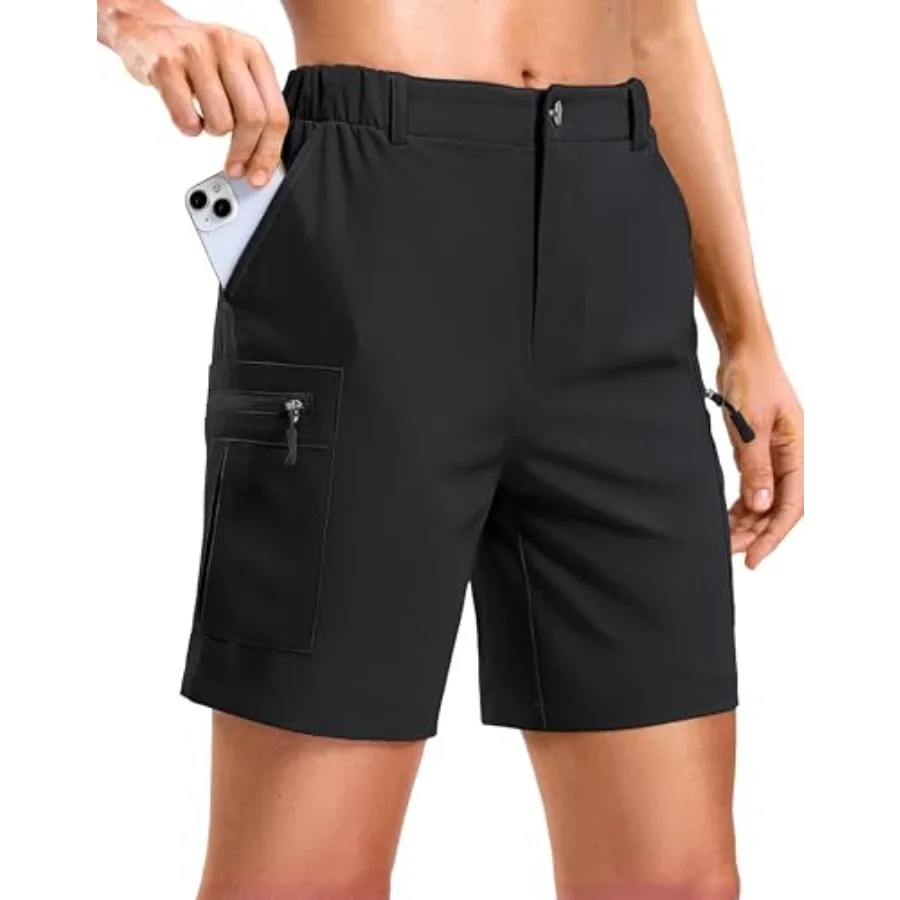 

Pudolla Women's 7"/9" Hiking Cargo Shorts with Pockets Quick Dry Lightweight Summer Shorts for Women Golf Casual