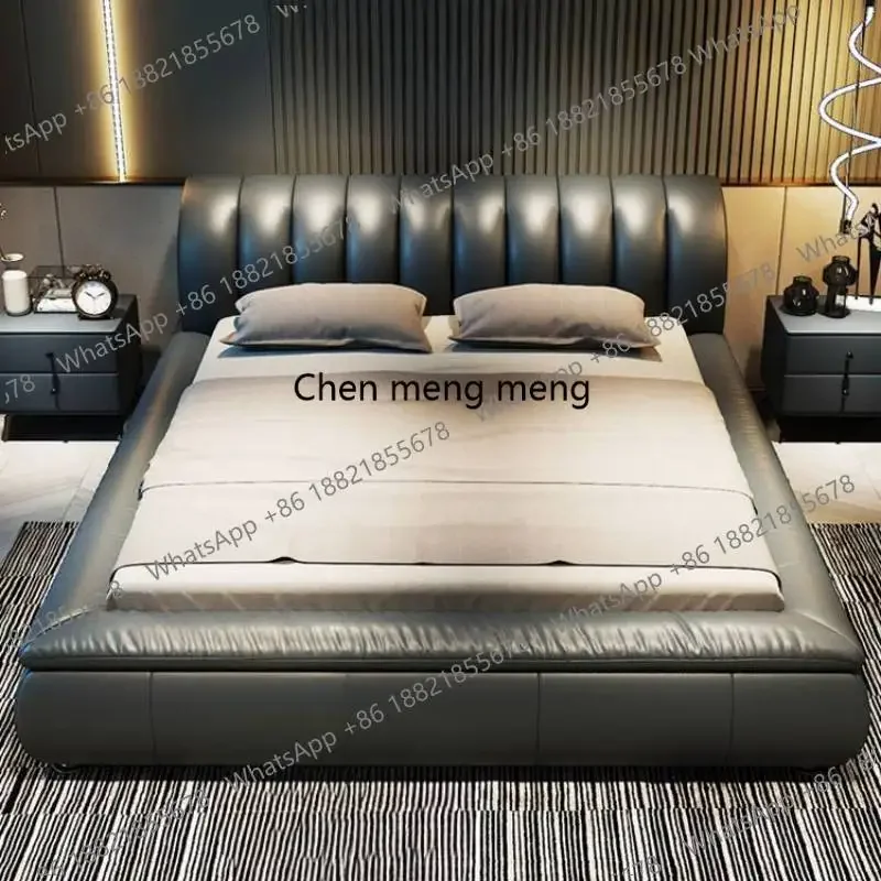 European Queen Double Bed Elegant Pretty Unique Solid Wood Platform Bed Bases Bedroom Modern Cama Luxo House AccessoriesEz