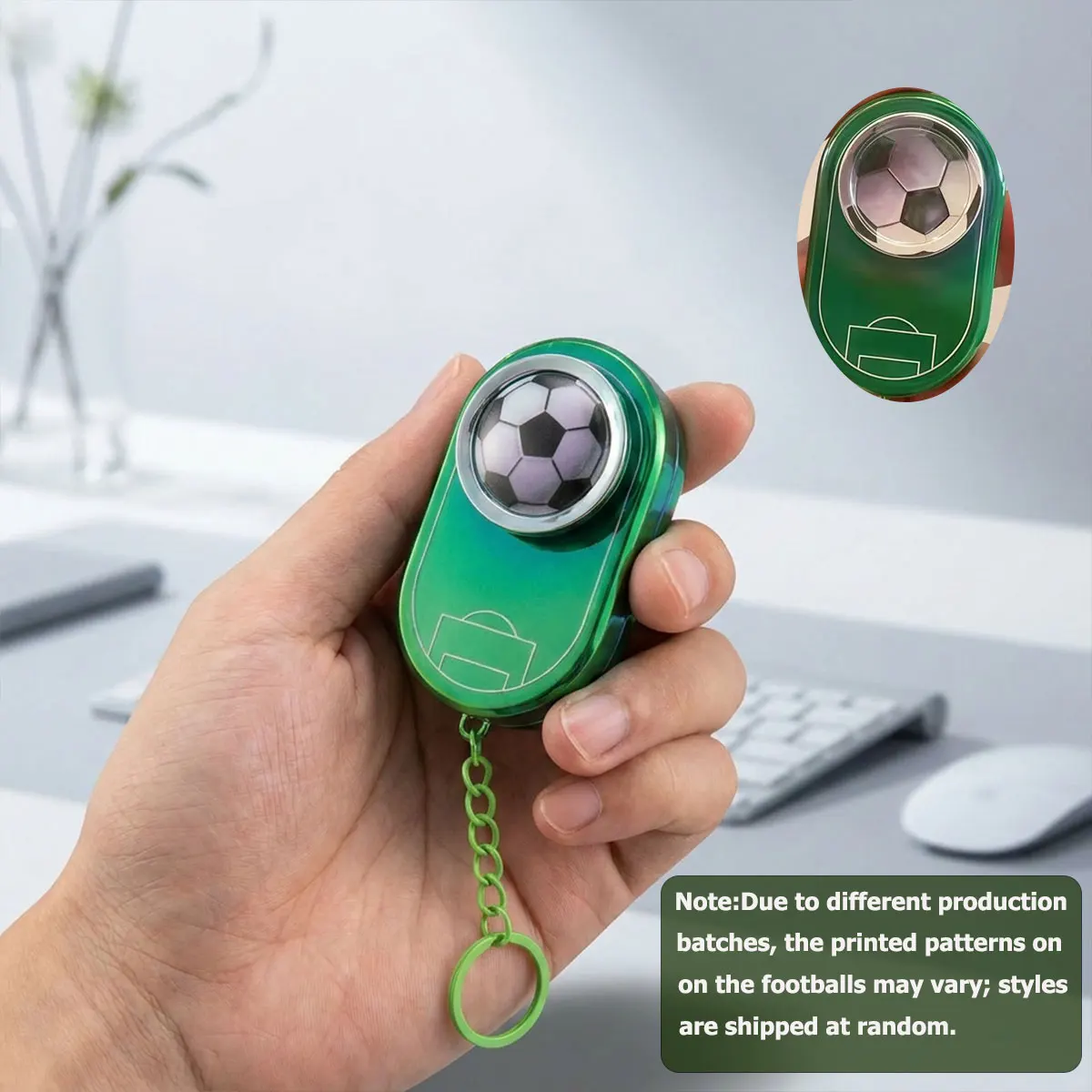 Football Pitch Stress Relief Push Card Fingertip EDC Plastic  Toy for Office Adults Anti Anxiety Fidget Slider Position