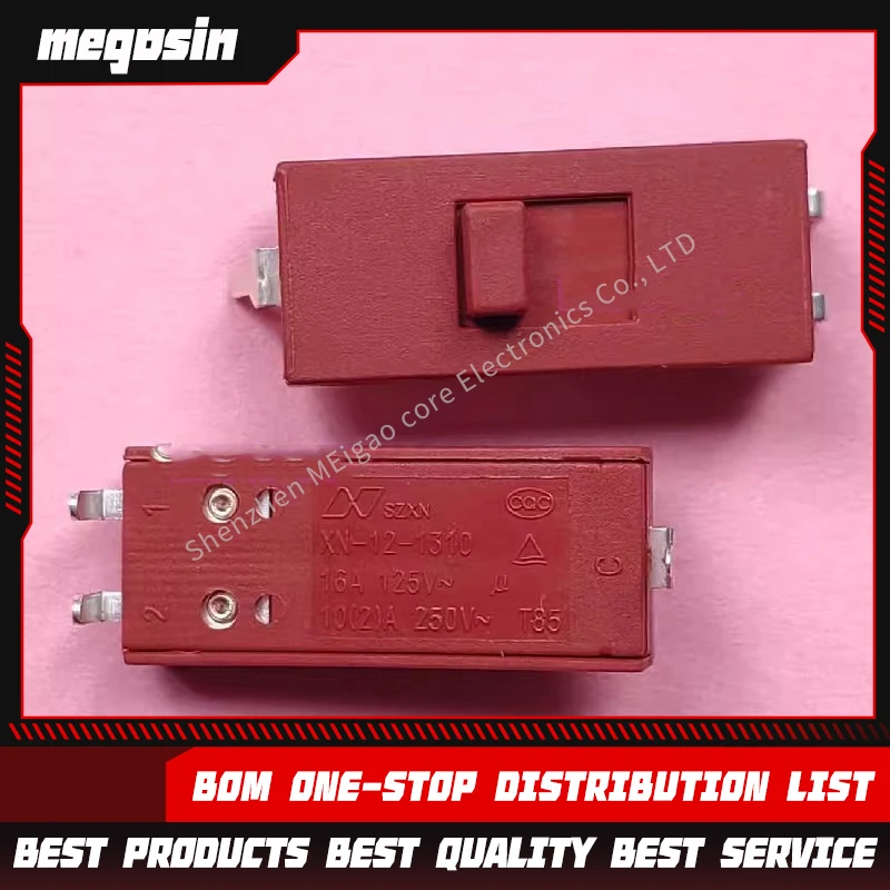5pcs/lot Hair dryer switch XN-12-1310 three-pin two-position corner toggle switch Xiaomi electric cooker switch 10A