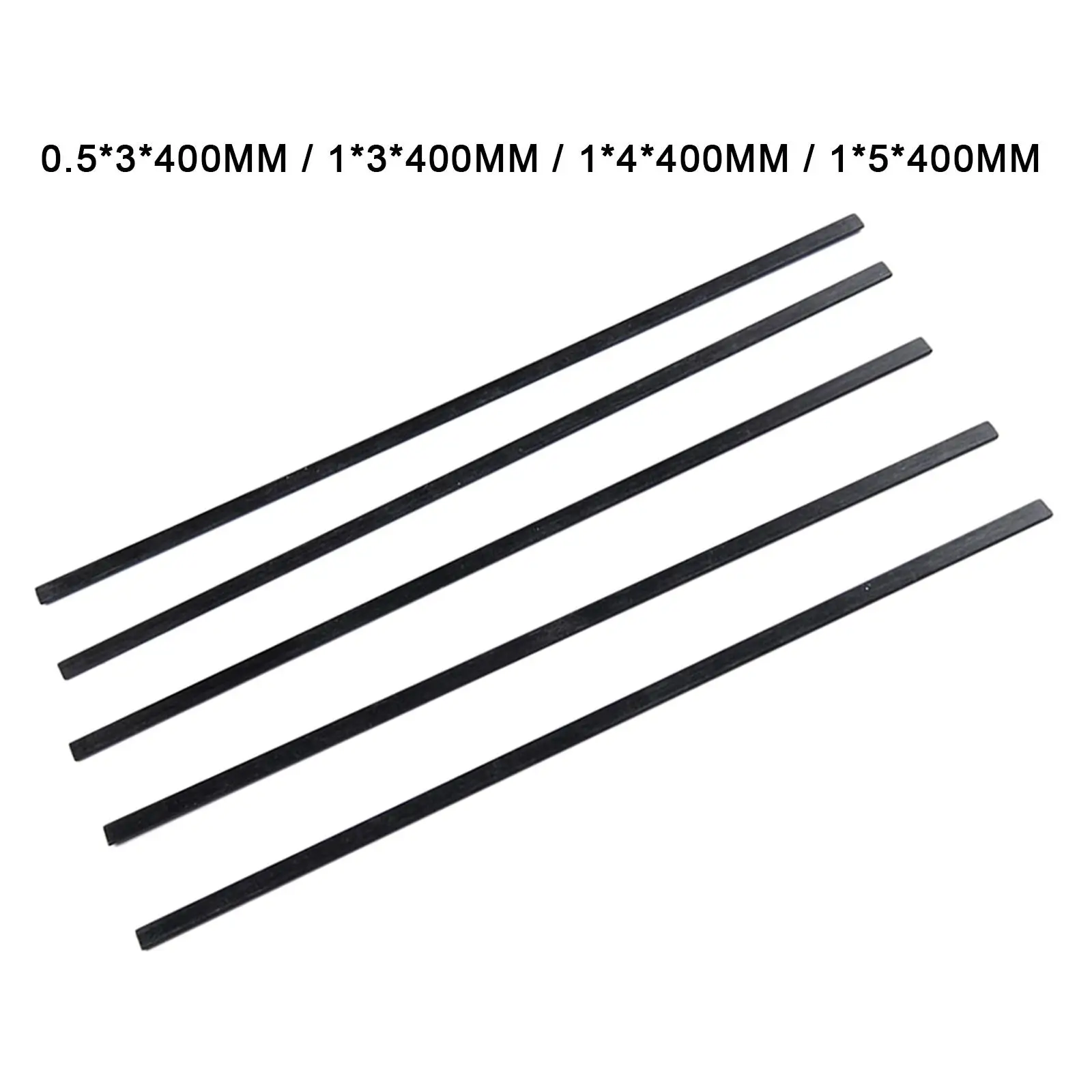 5x Carbon Fiber Strips High Strength Wear Resistance Carbon Fiber Rods for Model Aircraft RC Planes Radio Controlled Vehicles