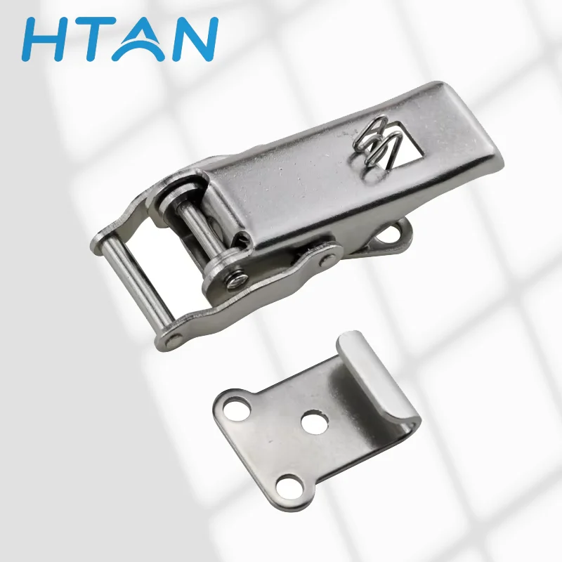 2pcs Stainless Steel Toggle Lock Buckle Toolbox Padlock for Industrial Machinery Equipment Cabinet Door Security Accessory