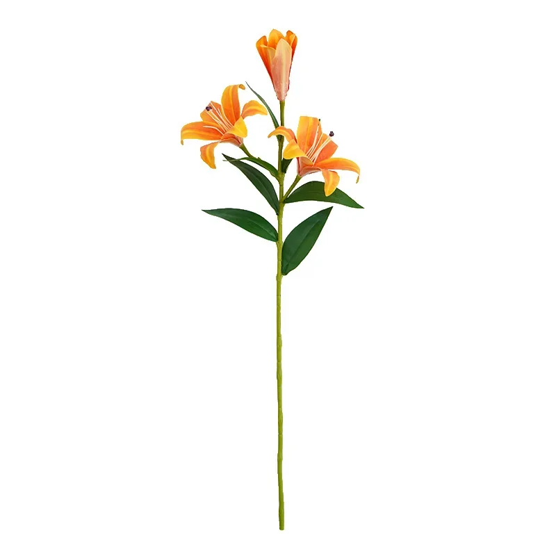 3 Artificial Lilies, Living Room Decoration Flowers, 3D Wedding Lobby Decoration, False Flowers