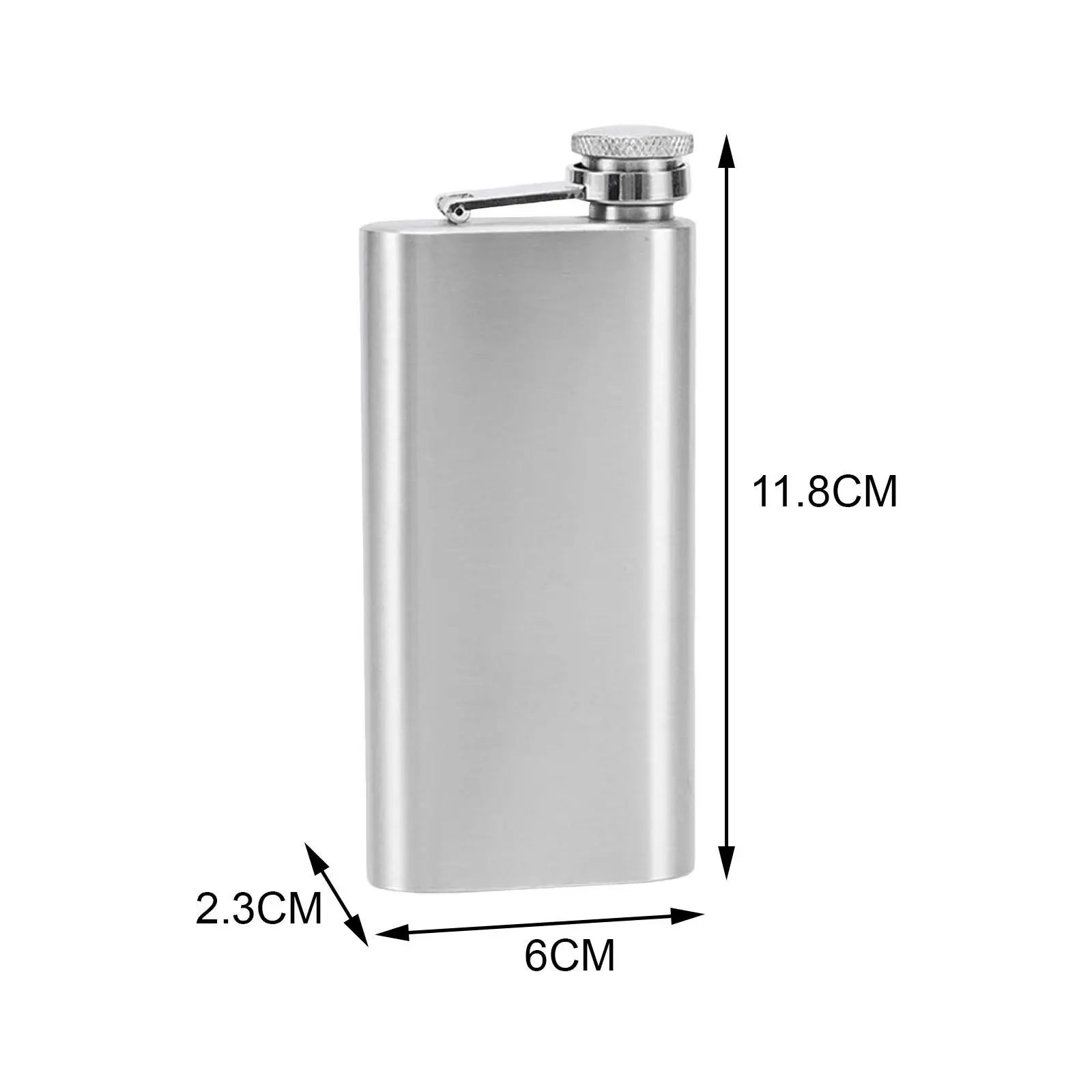 140ml Hip Kettle liquid Flagon Stainless Steel for hunting Hiking