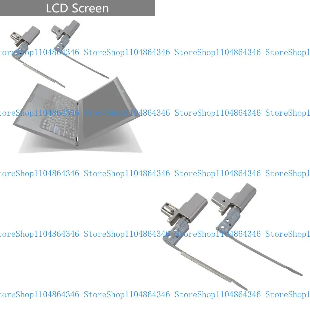 

5asd Reliable Metal Laptop Replacement LCD Screen Hinges for T430S T420S Computer LCD Screen Left & Right Hinges