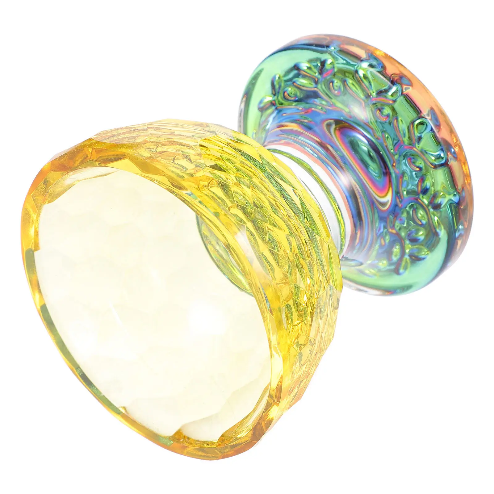 1Pcs Bowl Buddha Offering Bowl Clear Glass Sacred Water Cup Tibetan Buddhist Offering Tableware Temple Tribute