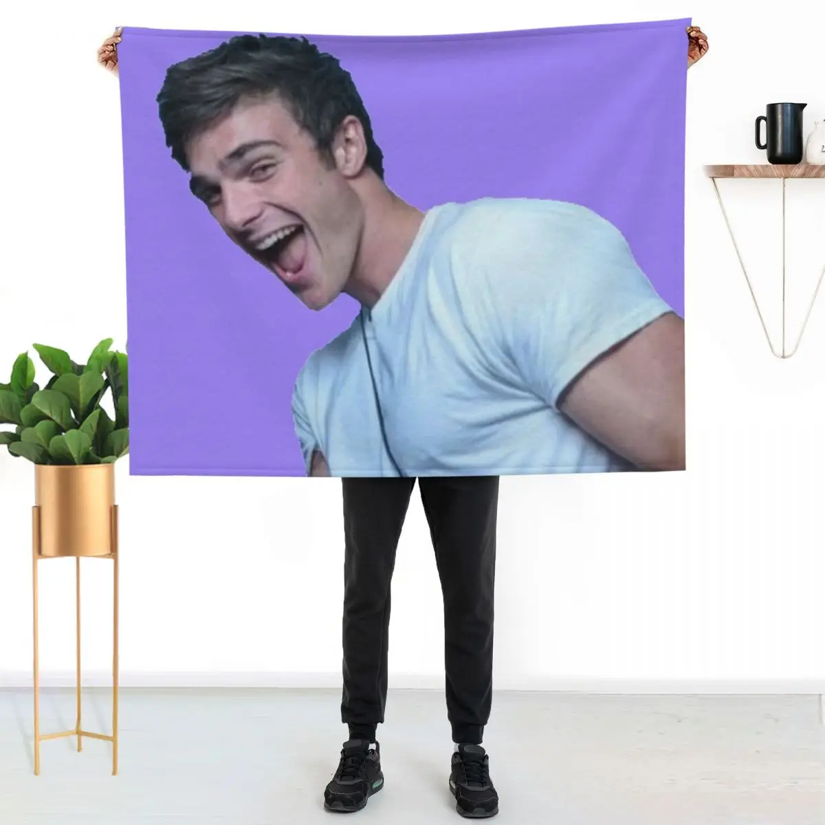 jacob elordi Throw Blanket Soft Beds Multi-Purpose Plaid Soft Summer Beddings Retros Blankets