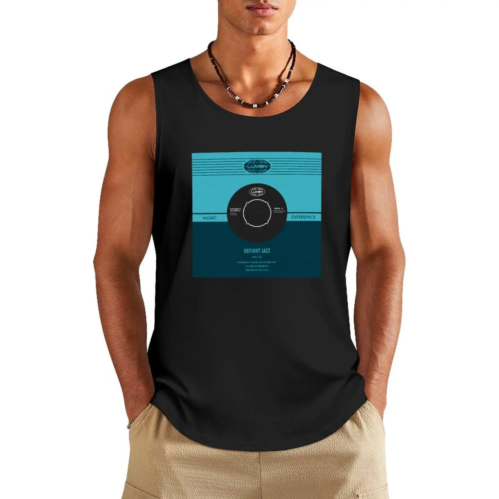 

Severance defiant jazz vinyl Tank Top cotton t-shirts man sleeveless running shirt underwear gym Men's t-shirts