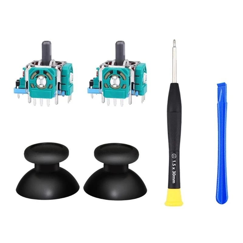 3D-Analog-Joystick-Kit mit 2 Wippkappen und Hebelwerkzeug und Schraubendreher für P5 X3UB – Detail 4