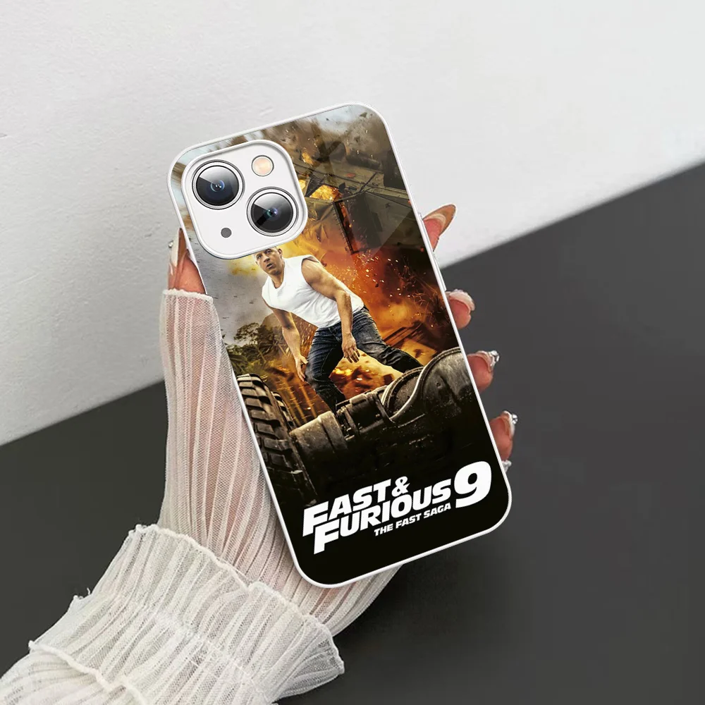 Action Film F-Fast F-Furious Phone Case Tempered Glass For Iphone 14 13 12 11 Pro Mini XS MAX 14Plus X XS XR Fundas