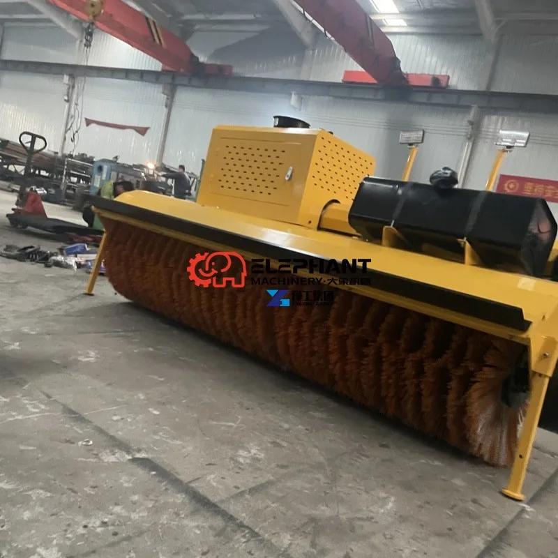 Winter Powerful Vehicle Mounted Snow Sweeper Attachment, Industrial Snow Cleaner for Large Area Snow Clearing Operations