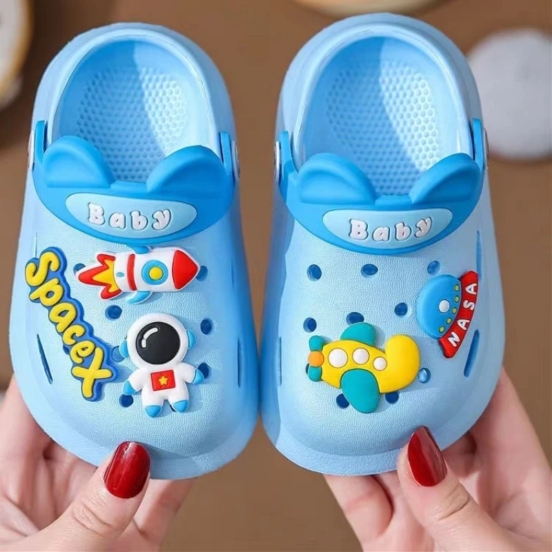 2024 Kid Slippers Summer Sandals for Boy Slippers Kids Cartoon Beach Shoe Toddler Shoes Kids Shoe for Girl Pantuflas Sandalias