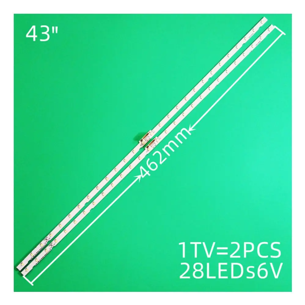 

LED Strip 2 pcs for Samsung UE43N5500AU UE43N5510 UA43NU7090K UE43NU7105K UA43NU7100 UA43NU7300 BN61-15482A UE40NU7120