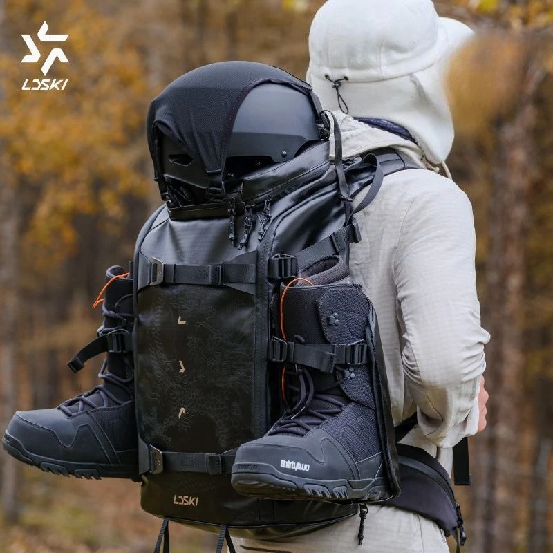 Новая оригинальная сумка для хранения лыжного снаряжения 55x31 см LDSKI PACK 3th 35L, уличный рюкзак для сухого и влажного разделения