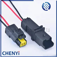 Conector automotriz de 2 pines 211PC022S0049 211PL022S0049, casquillo de luz con enchufe de cable para señal de giro Sicma psa CON-391