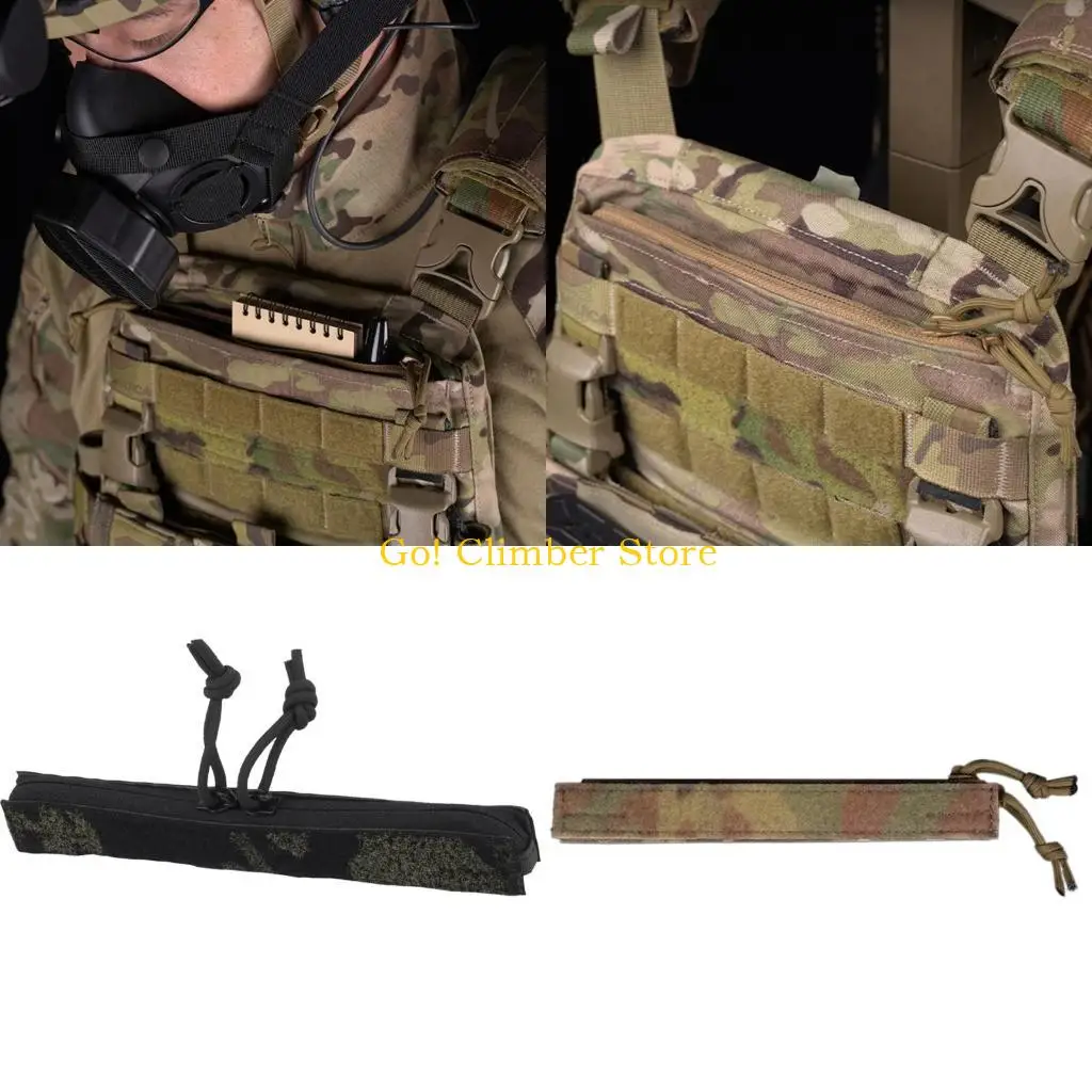 

Q84C Tactic Transferred Two Way Zipper Insert Pouch for MBAV with Hook & Loop Panel Transferred Pocket Vest Accessories