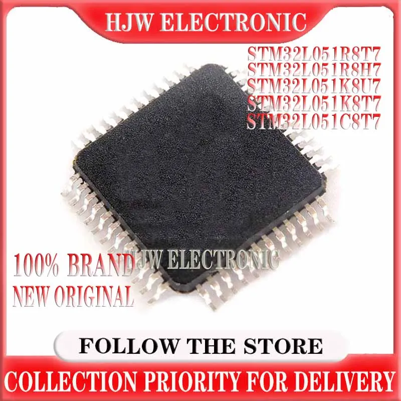 STM32L051C8T7 STM32L051K8T7 STM32L051K8U7 STM32L051R8H7 STM32L051R8T7 LQFP 48 New Original Authentic Microcontroller IC Chip