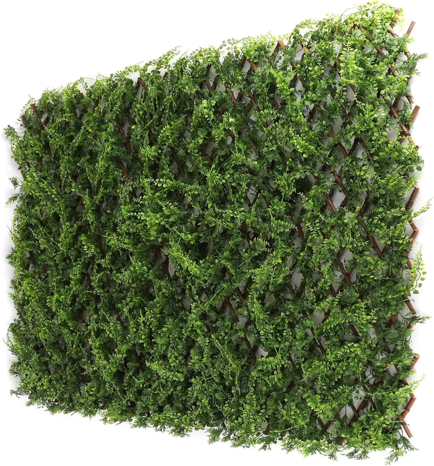 

™ Leaf Trellis - Bamboo Greenery Panel - Boxwood and Ivy Privacy Fence Substitute - DIY Flexible Fencing (1, Juniper)