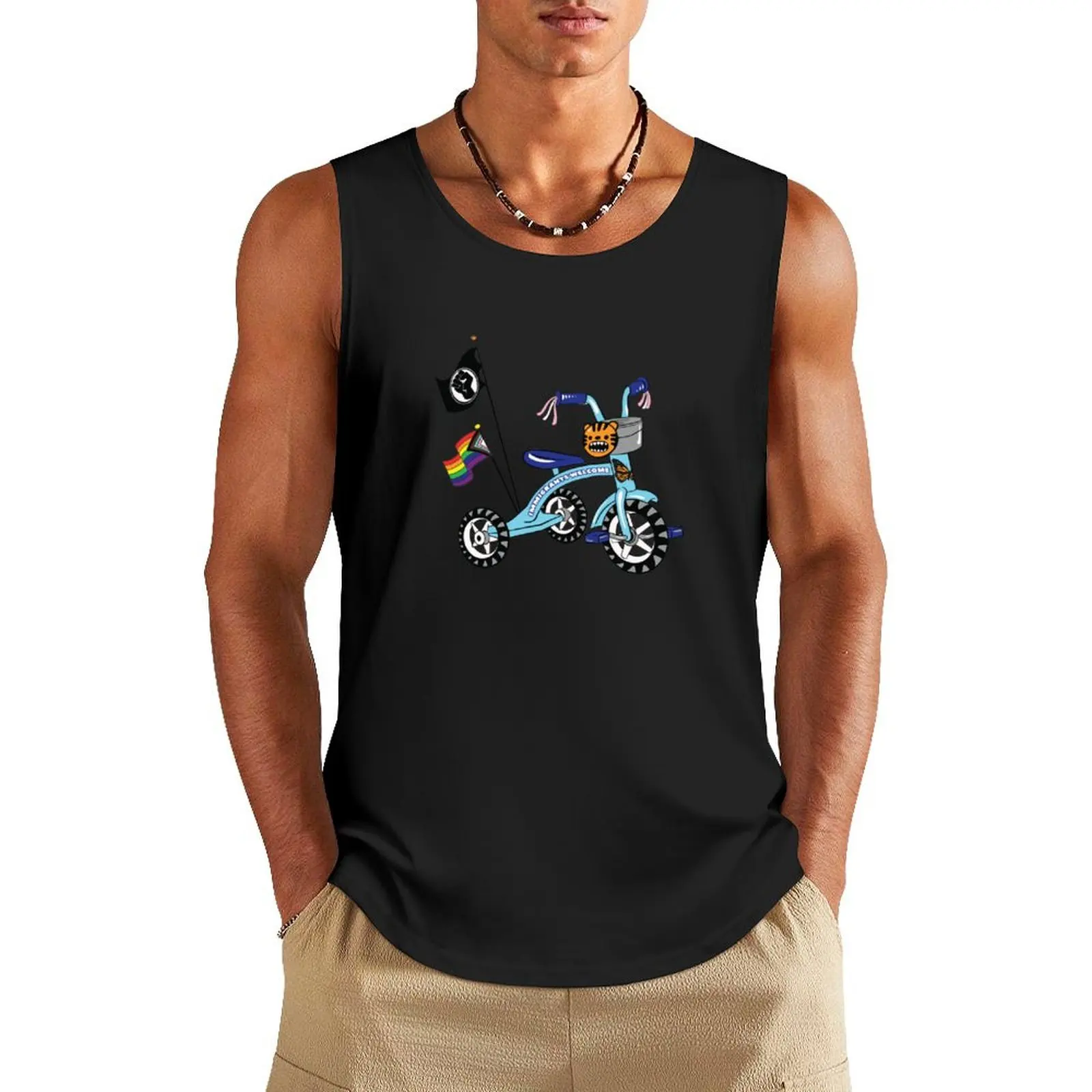 Tricycle Tank Top sleeveless Man clothes for gym Gym clothes