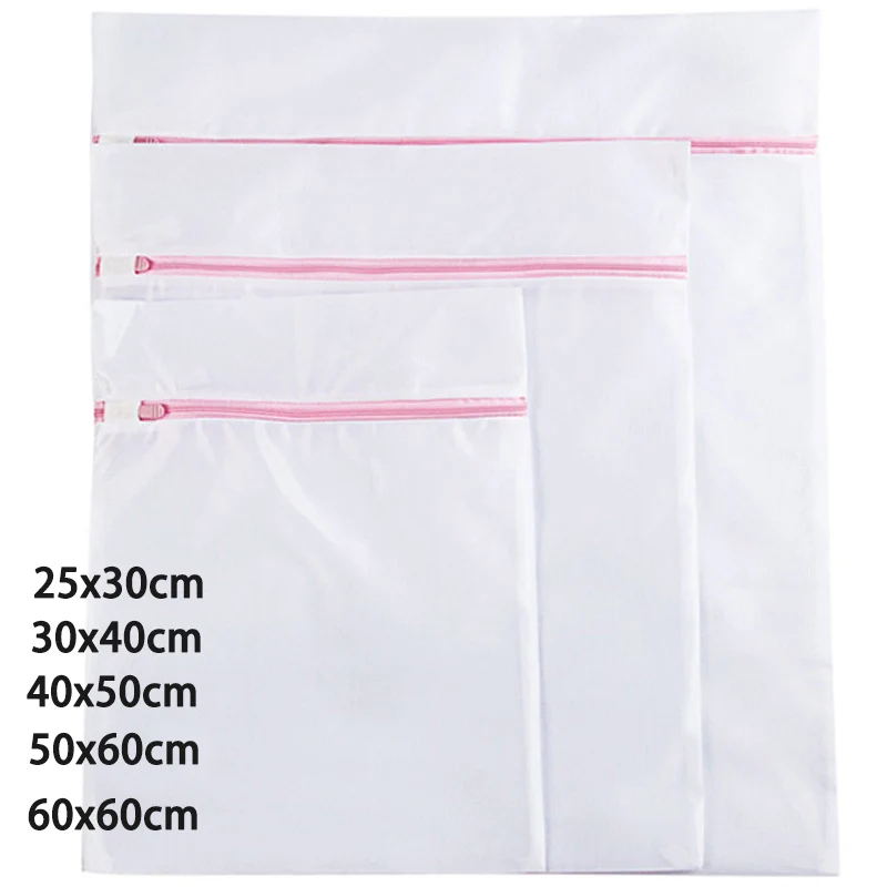 1/3Pcs Zippered Mesh Laundry Bags for Bra Underwear Household Cleaning Tools Bra Care Underwear Cleaning Accessories
