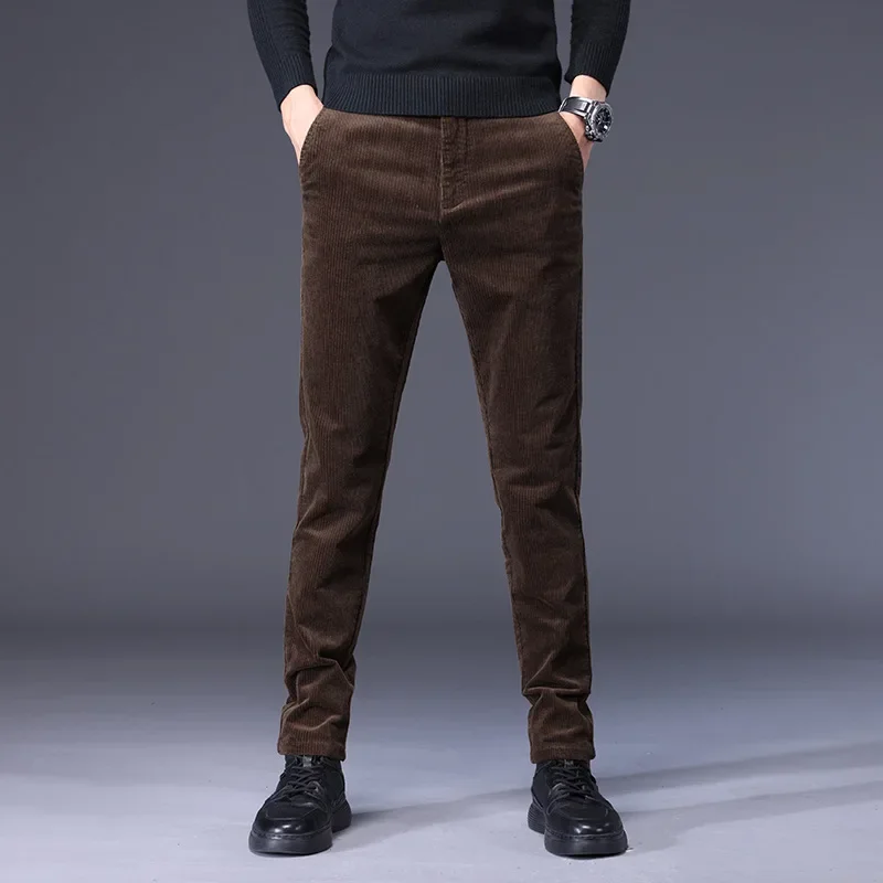 2024 Winter and Autumn Mens High Quality Cotton Casual Pants Sweatpants