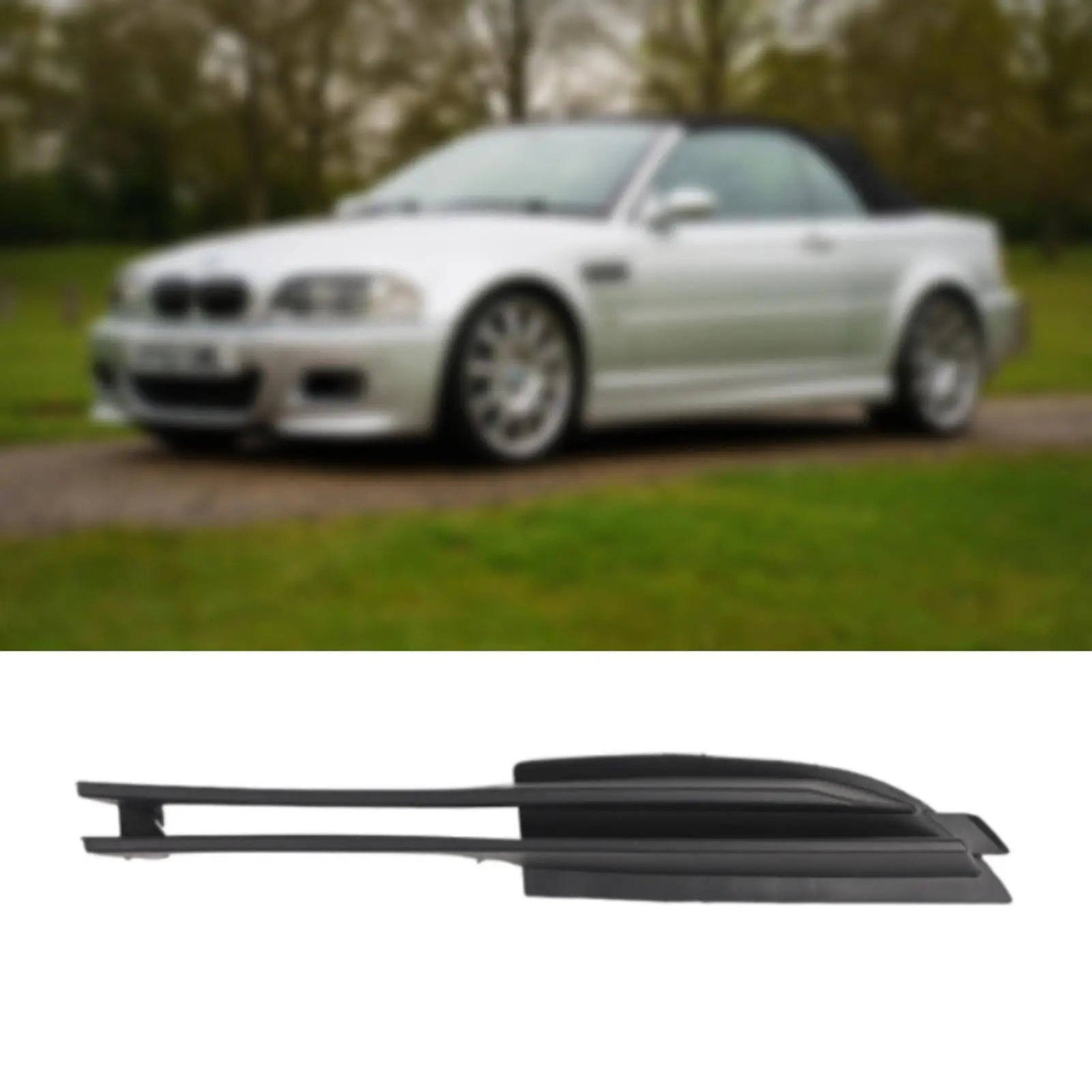 

Grille Trim 51117032613 Sturdy Fog Light Cover for BMW 320i 2002-2005
