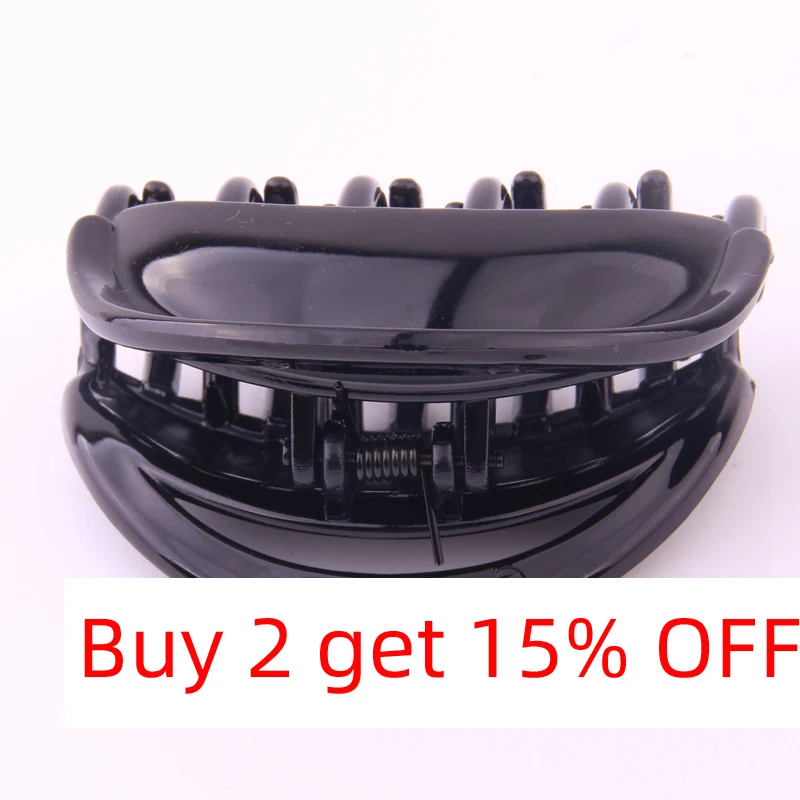 2-częściowa spinka do włosów dla kobiet Dobrej jakości plastikowe klipsy do włosów Abs w jednolitym kolorze Krab Make Hair Up Duże akcesoria do włosów 6,5 cm — zdjęcie 6