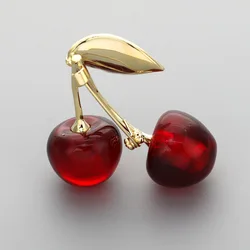 Fashionable and Sweet Cherry Cherry Cherry Chestnut Bracelet Simple and Fresh Fruit Alloy Pins Versatile Suit Accessories