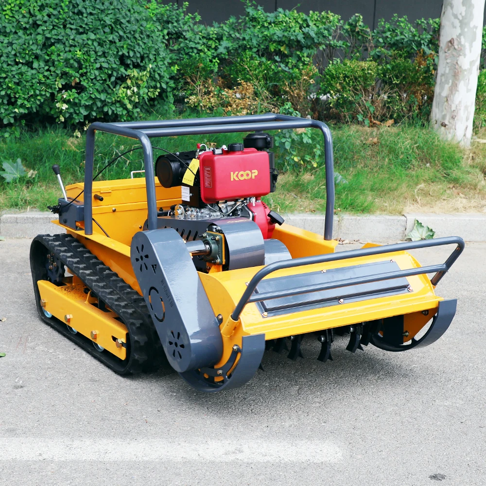 Custom Remote Control Lawn Mower,100cm Cutting Width,Low Emissions,45° Slope Climbing Ability,Robot Lawn Mower,CE/EPA Certified.